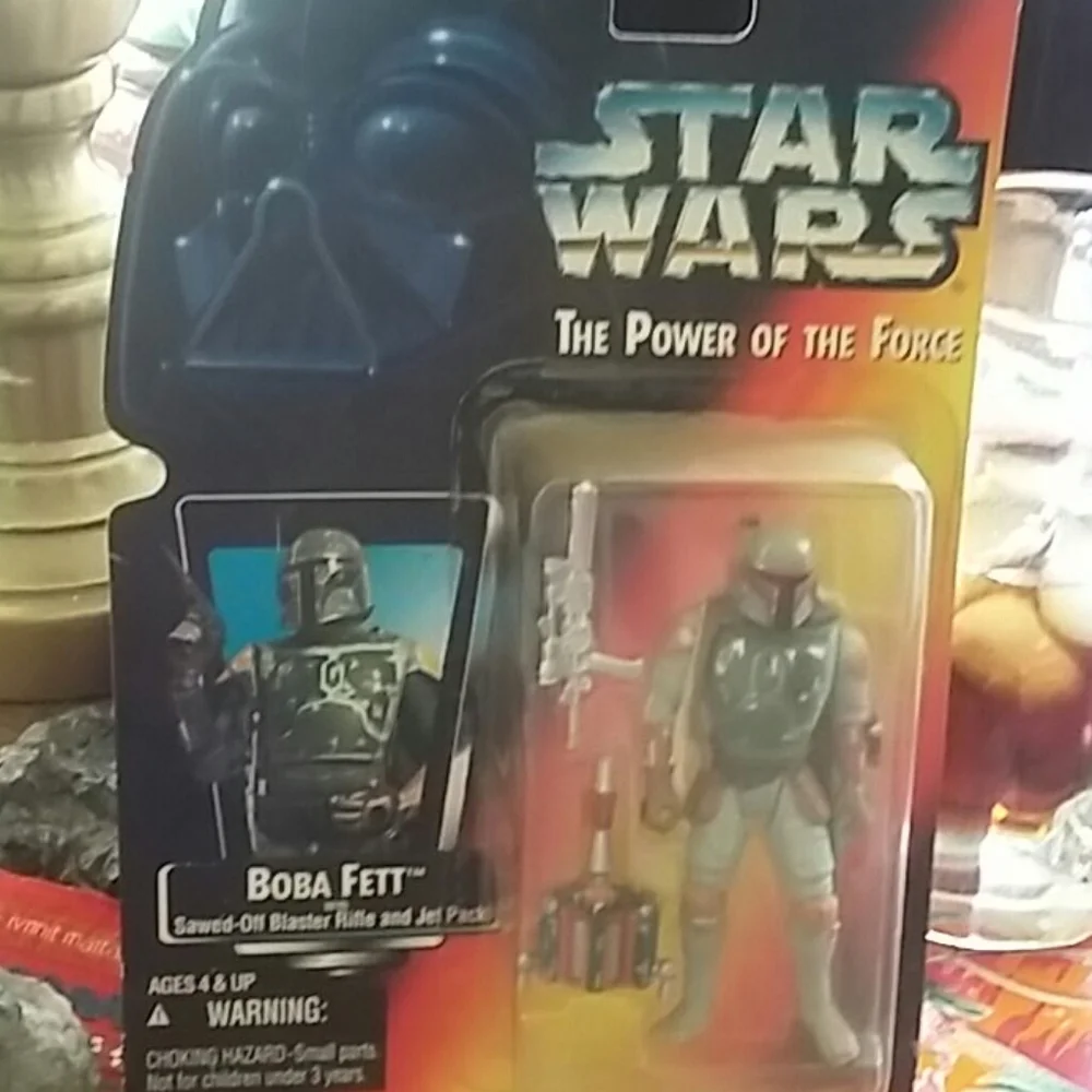 Star Wars action figure packages Boba Fett
